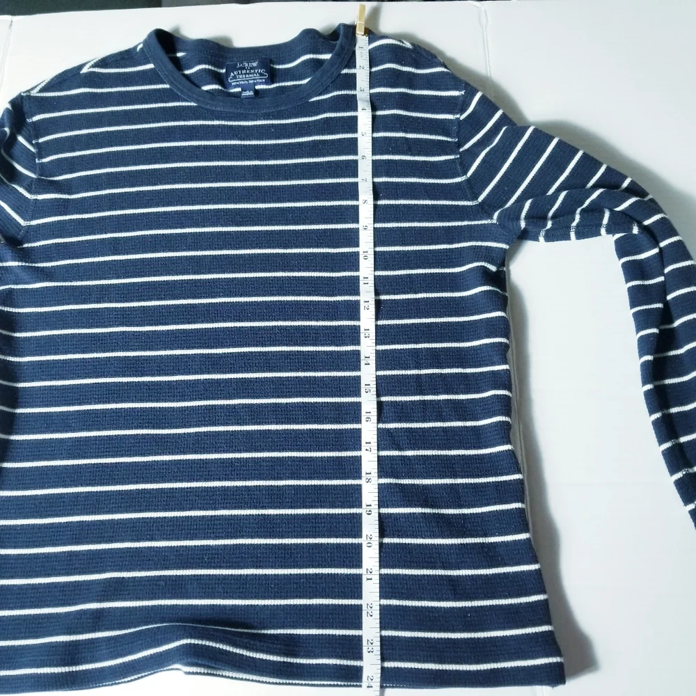 J. CREW AUTHENTIC THERMAL OVERSIZED LONG SLEEVE SHIRT SIZE SMALL 100% COTTON
